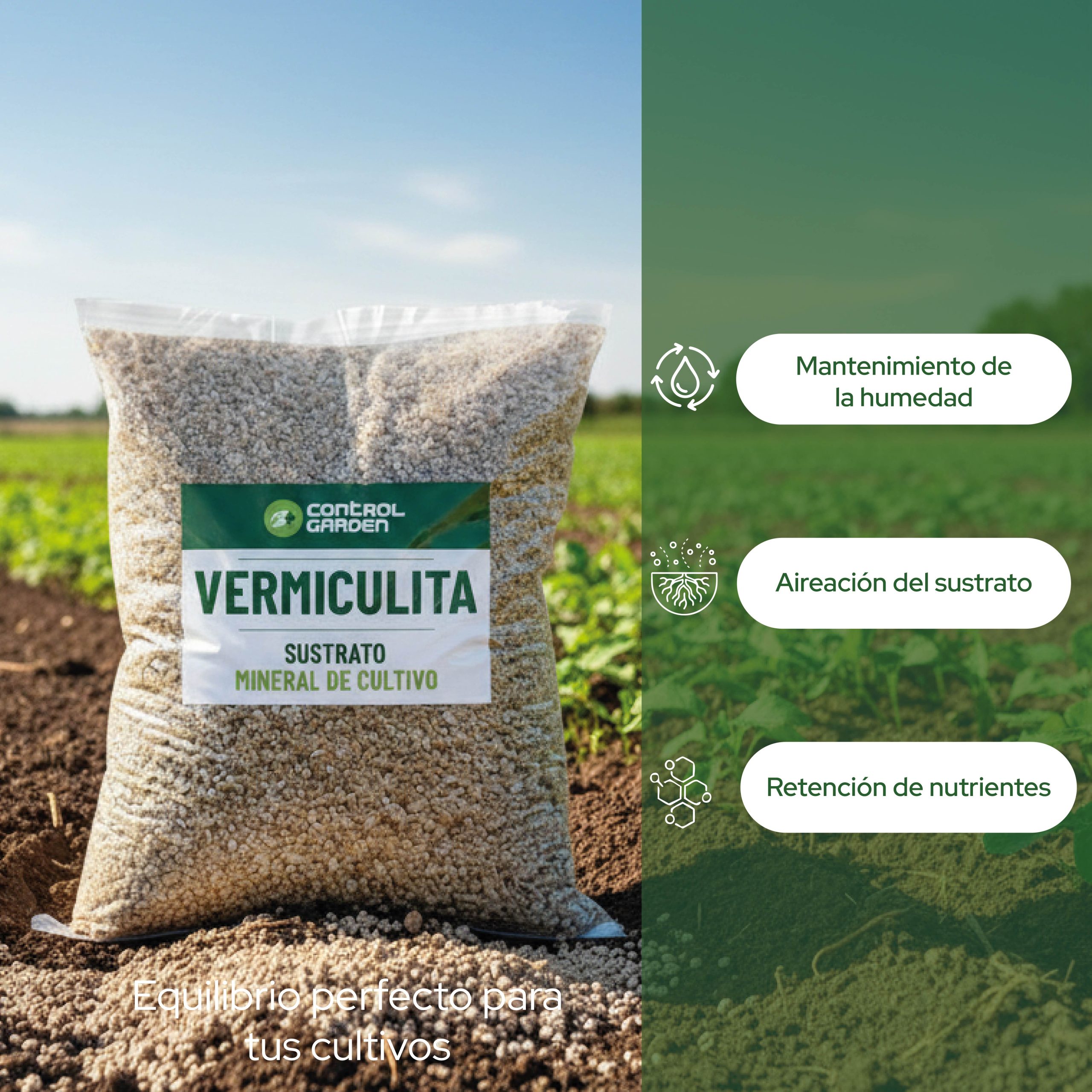Vermiculita 6L para mejorar la retención de agua en cultivos. · foto 5