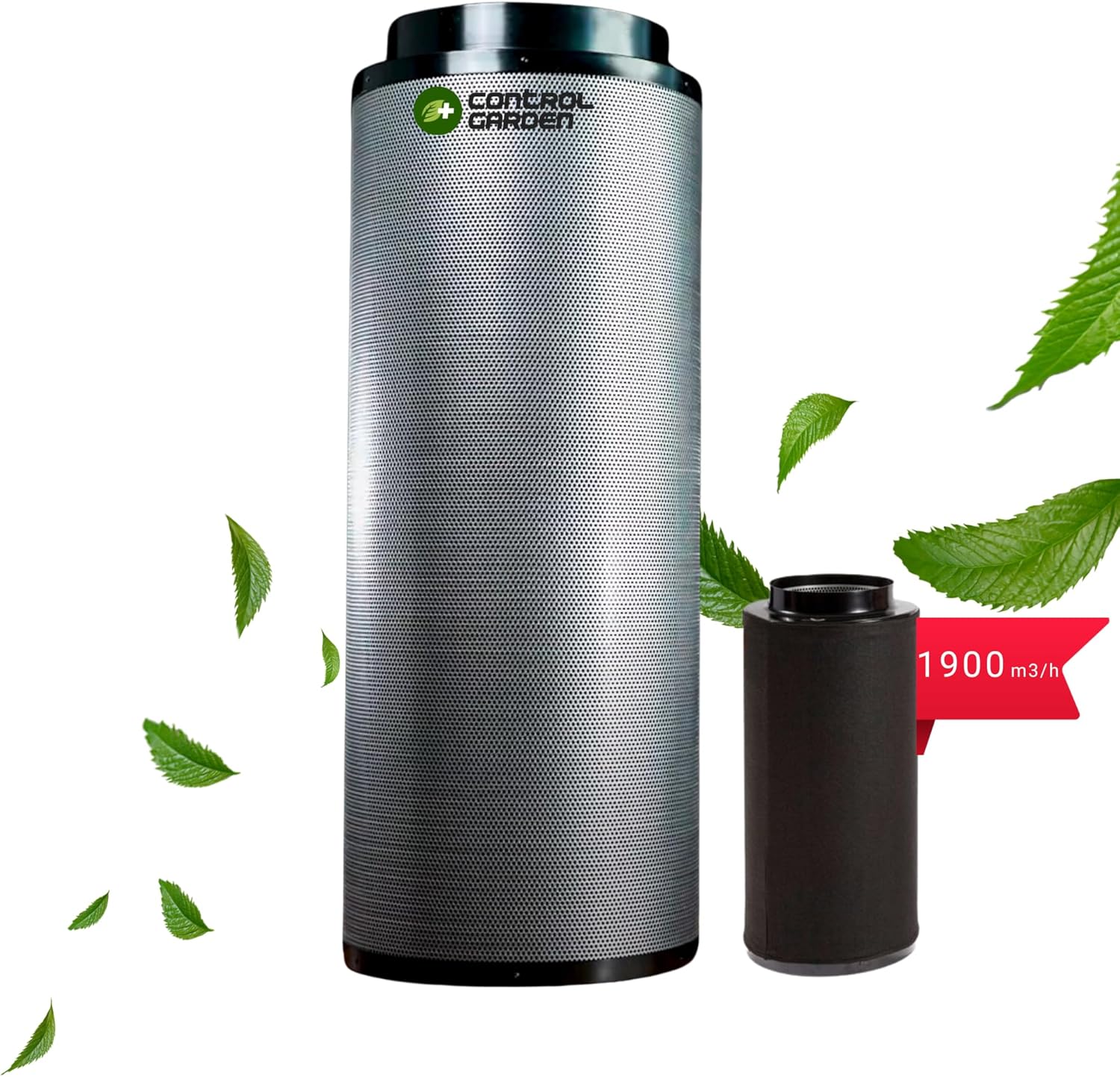 Aktivkohlefilter für hydroponische Kultivierung · Pack mit 10 Einheiten · 20 x 10 cm