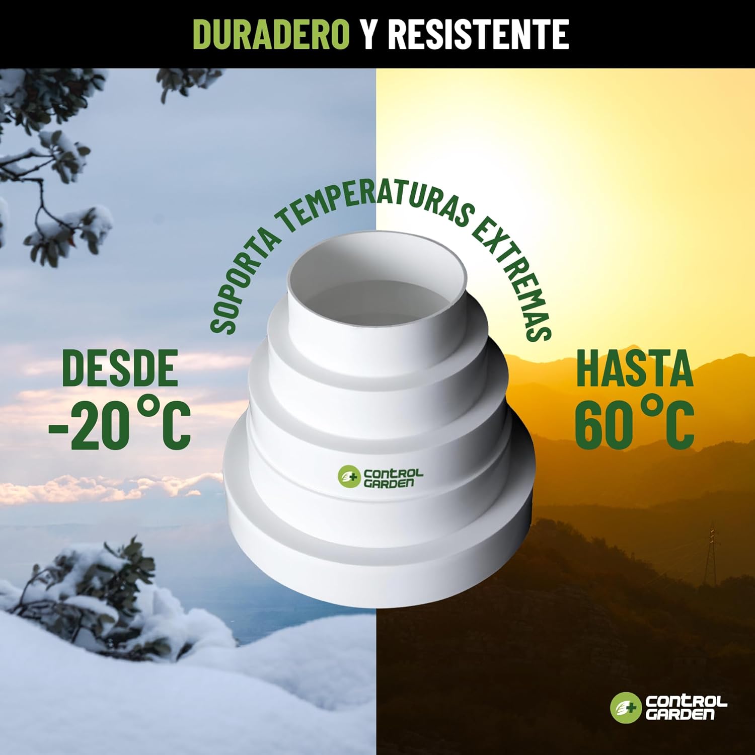 Reductor blanco universal para sistemas de ventilación de Control Garden. · foto 6