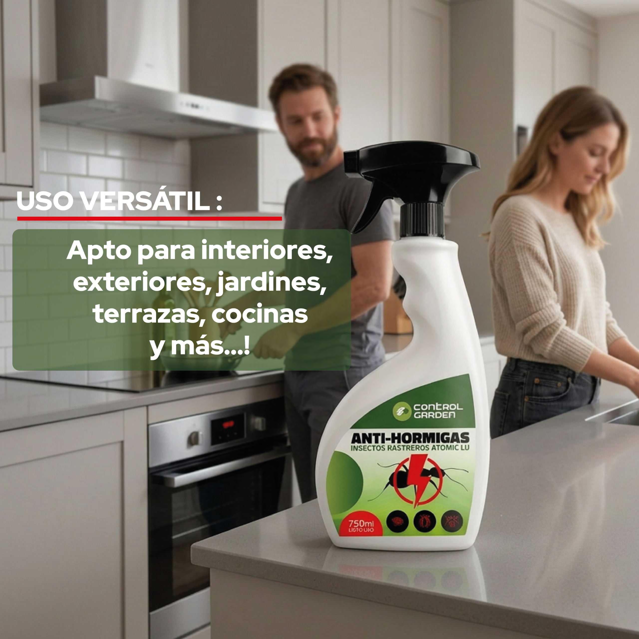 Insecticida Anti Hormigas Spray 750 ml de Control Garden para eliminar hormigas · foto 6