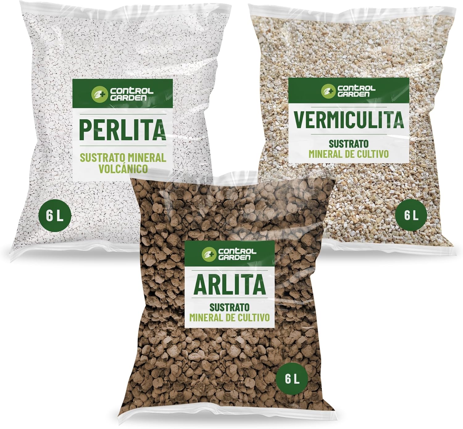 Arlita 6L + Perlit 6L + Vermiculit 6L · 3er Pack