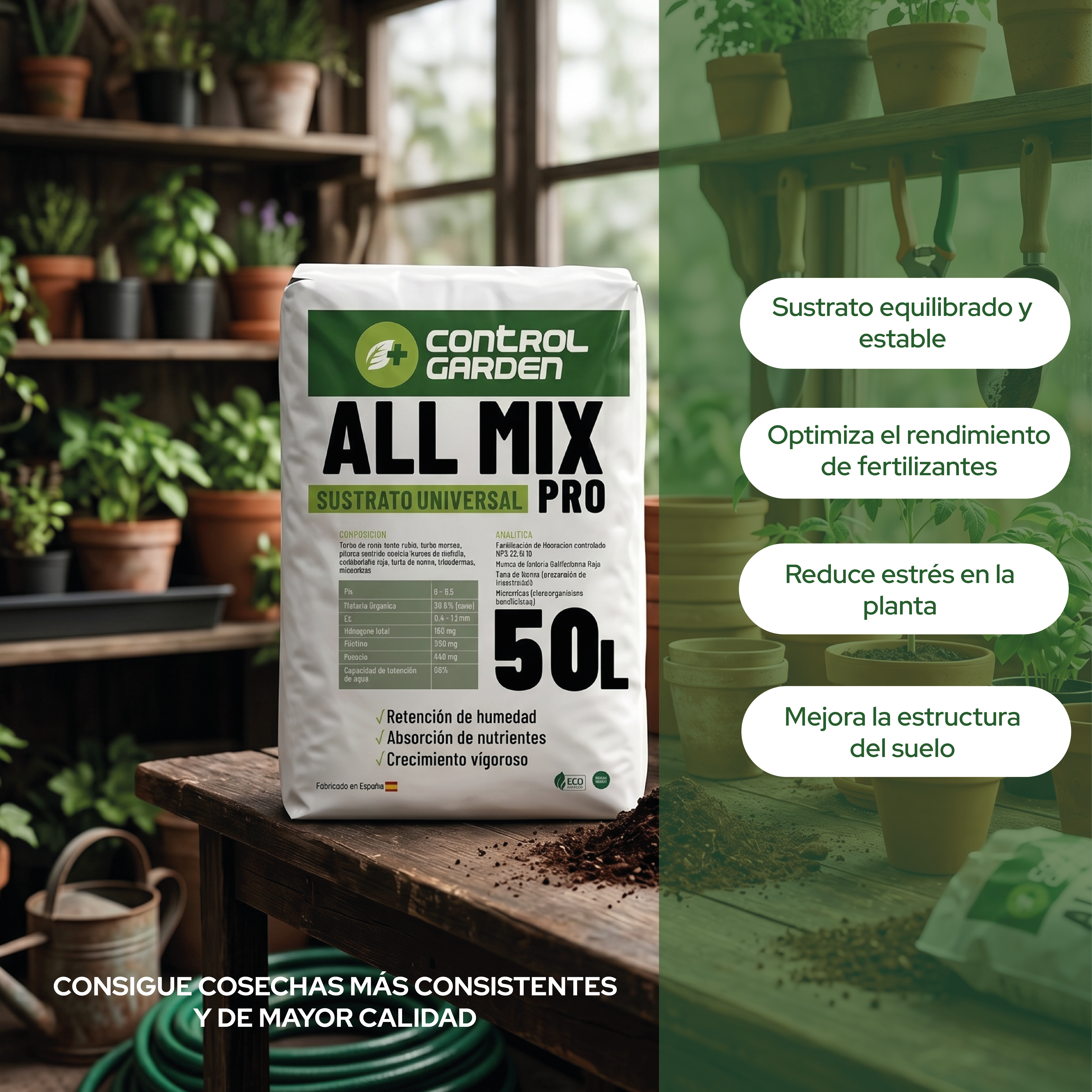 Sustrato All Mix 50 L para cultivos saludables y vigorosos · foto 7