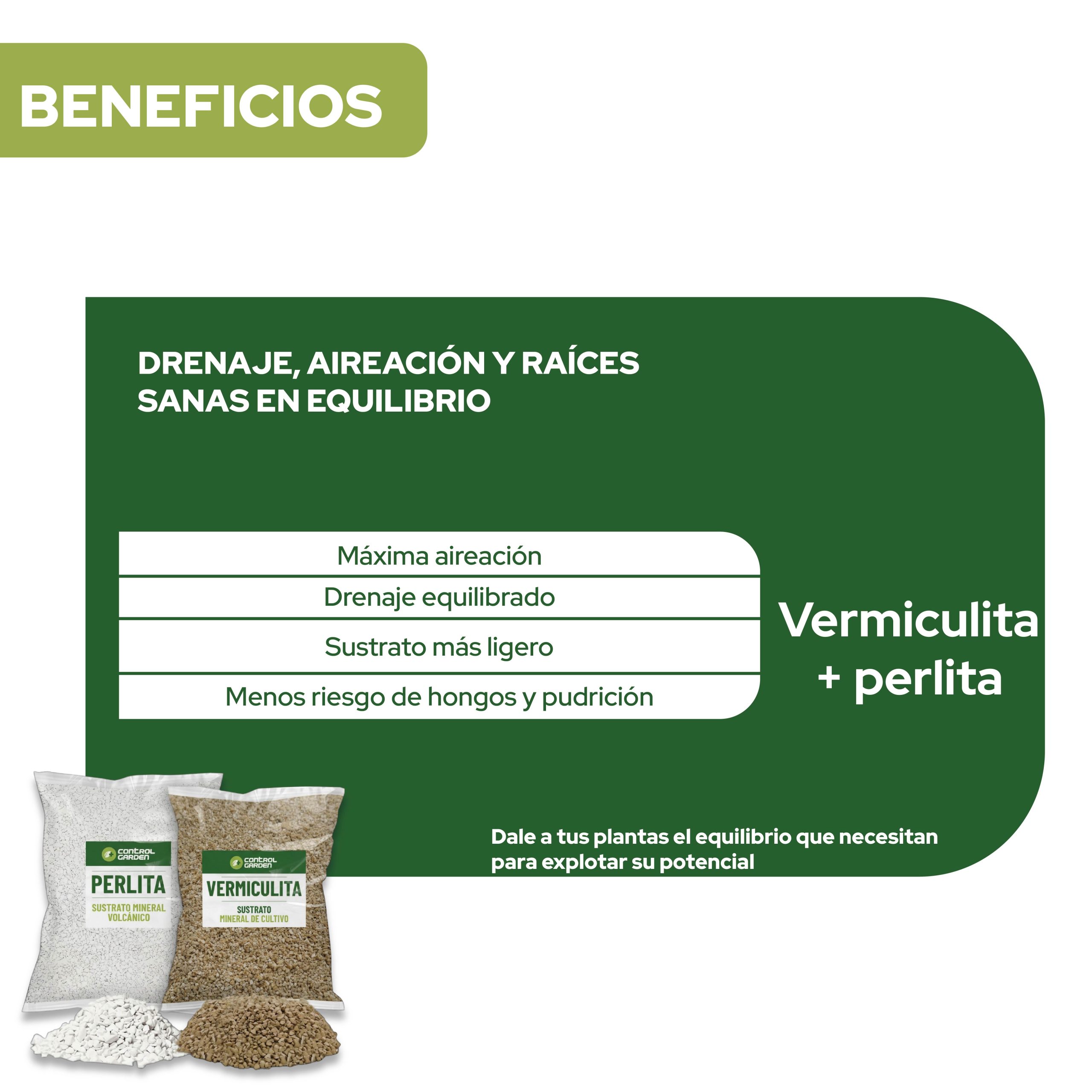 Pack de Perlita y Vermiculita 10L para cultivo de plantas · foto 2