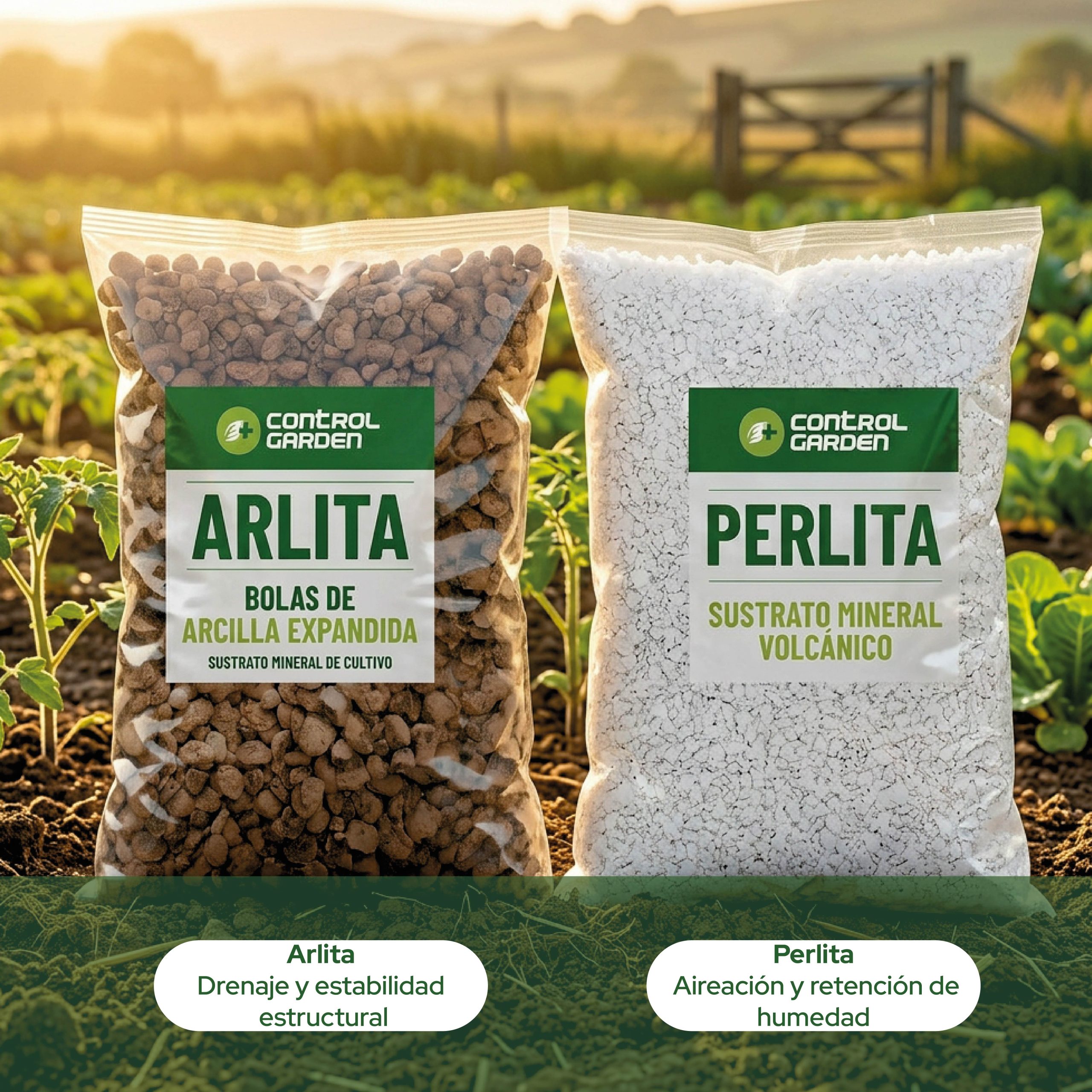 Pack de sustrato Arlita y Perlita de 20L para jardinería · foto 7