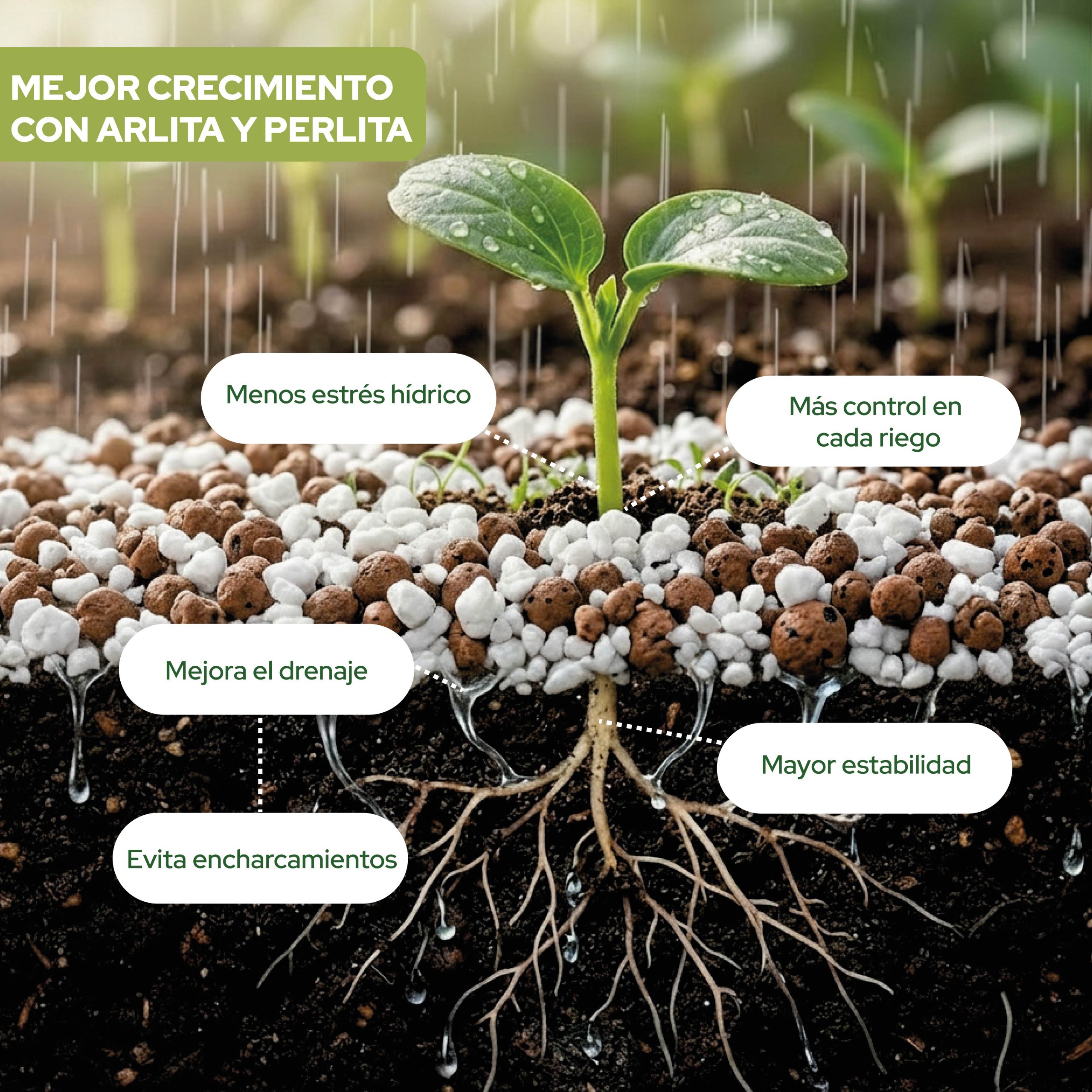 Pack de sustrato Arlita y perlita 6L para jardinería · foto 4