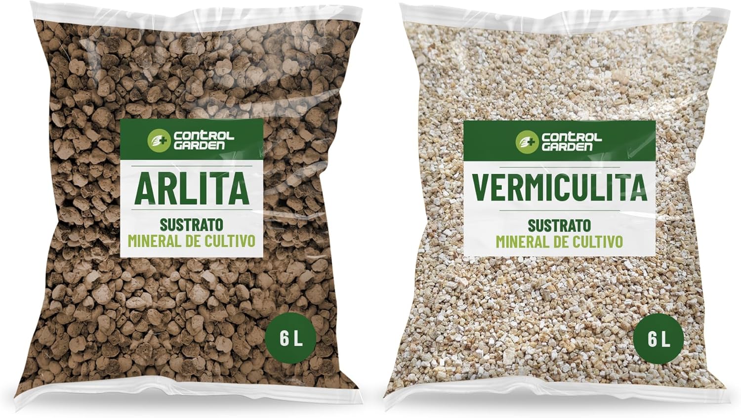 Arlita 6L + Vermiculit 6L Pack · Ideal für Innen- und Außenpflanzen