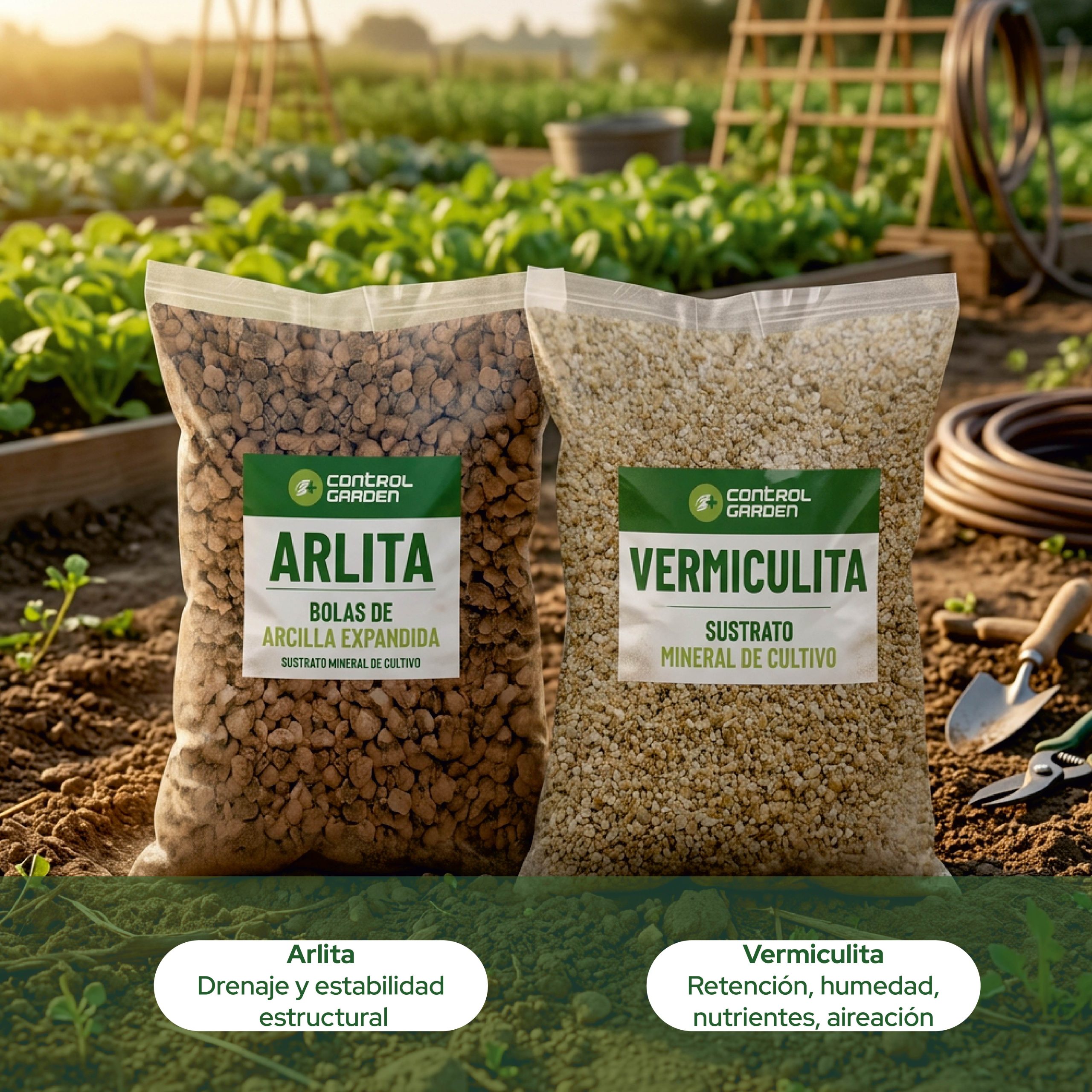 Pack de sustrato Arlita y vermiculita 6L para cultivo · foto 6
