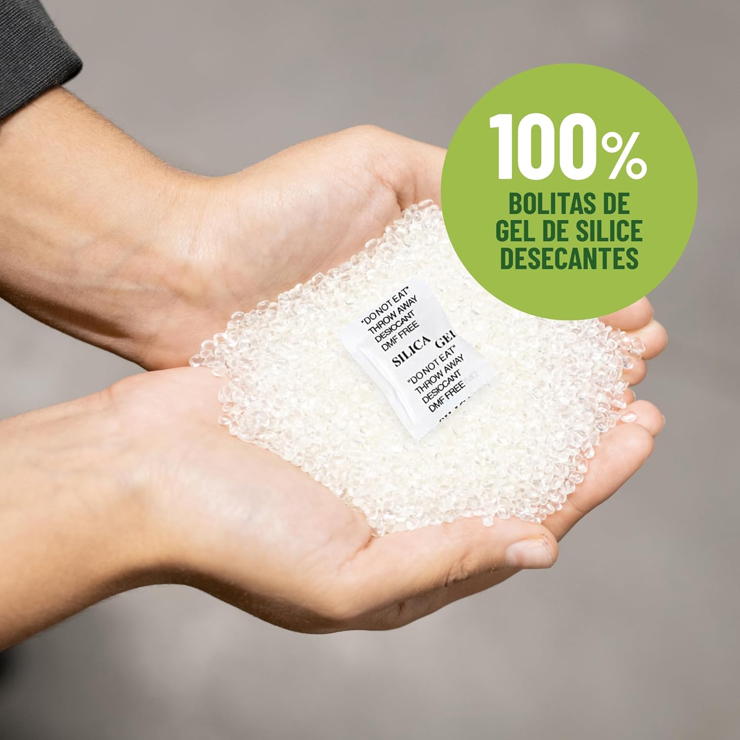 Pack de 100 bolsitas de gel de sílice de 1g para controlar la humedad y eliminar malos olores. · foto 5