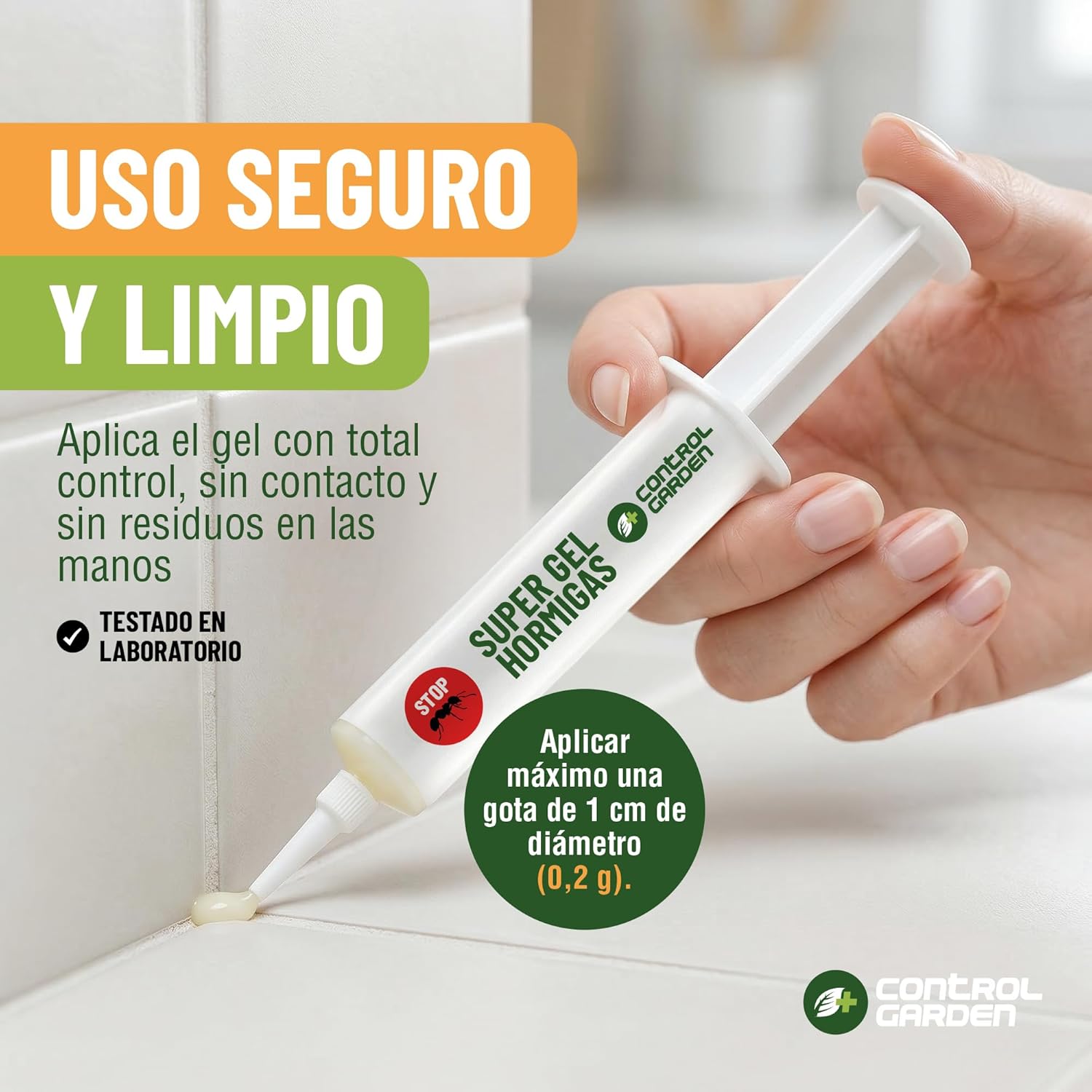 Gel antihormigas en jeringa de 10 g para eliminar hormigas en interiores y exteriores. · foto 3