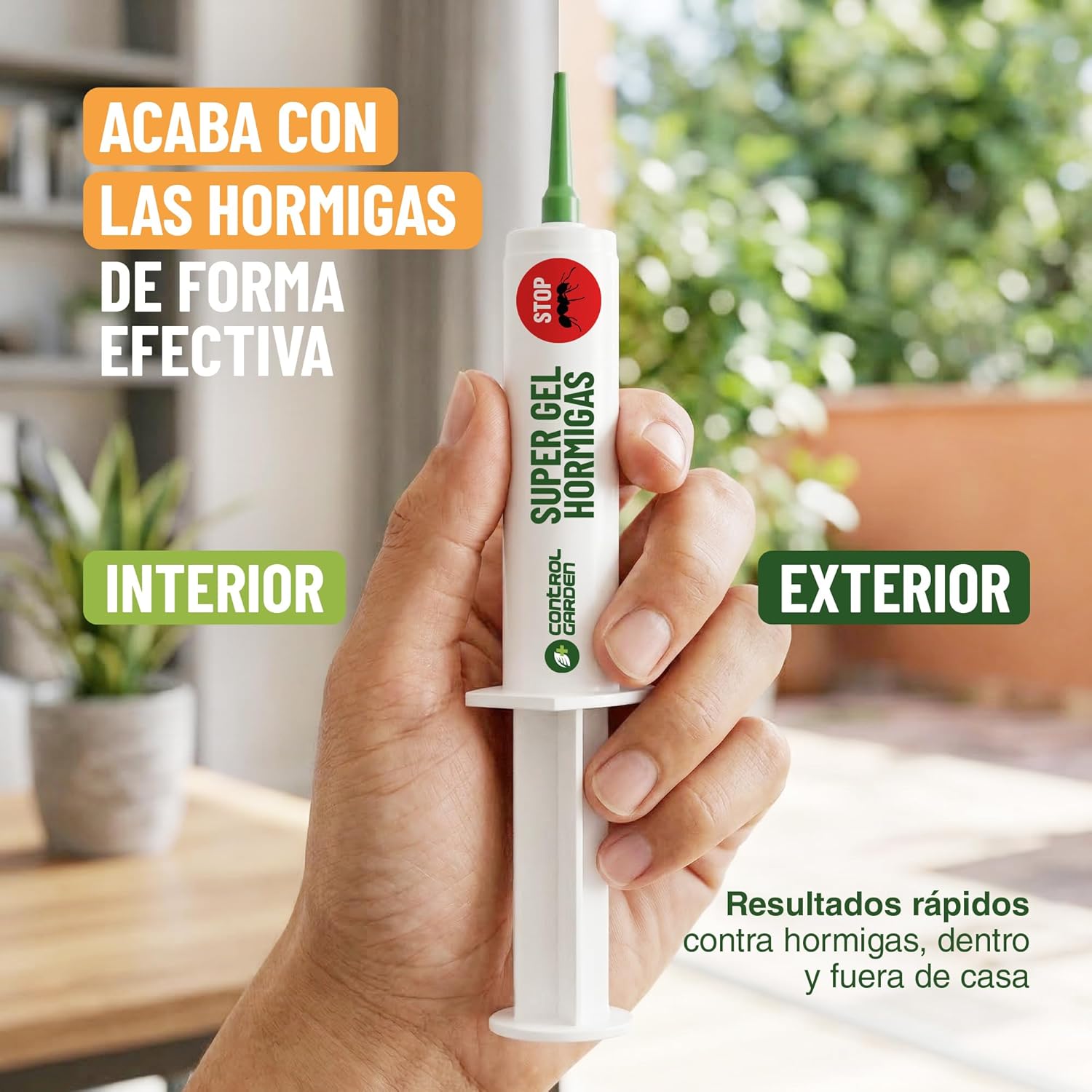 Gel antihormigas en jeringa de 10 g para eliminar hormigas en interiores y exteriores. · foto 4