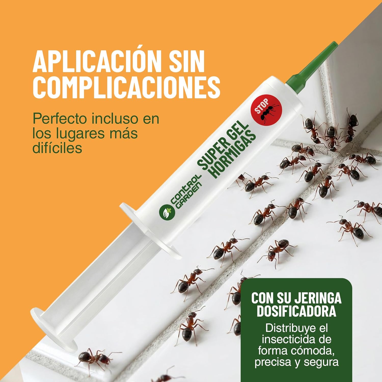 Gel antihormigas en jeringa de 10 g para eliminar hormigas en interiores y exteriores. · foto 5