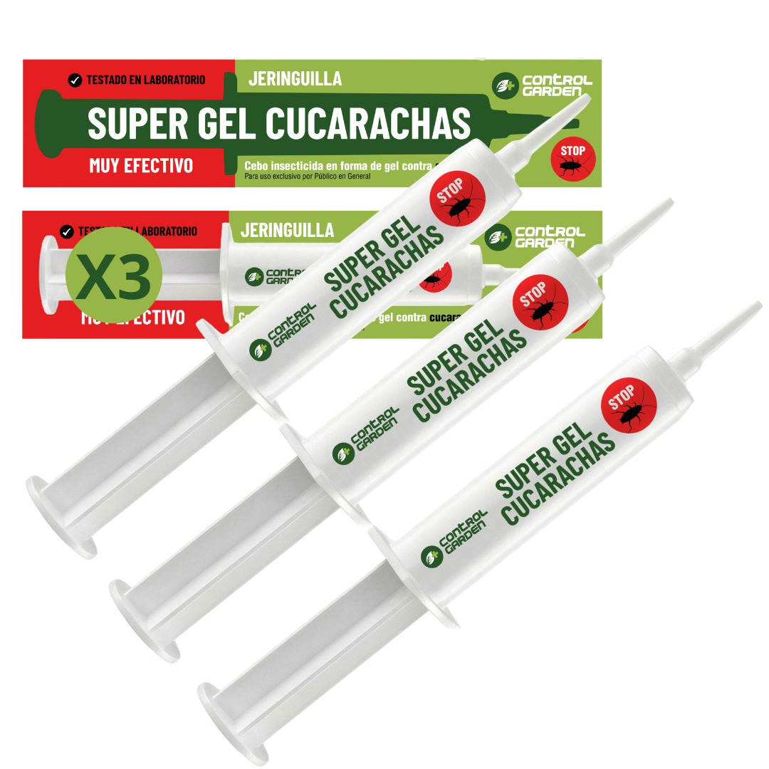Kakerlaken-Gel-Spritze 10 g · Pack mit 3 Einheiten · Leistungsstarkes Insektizid zur vollständigen Beseitigung von Nestern und Kolonien