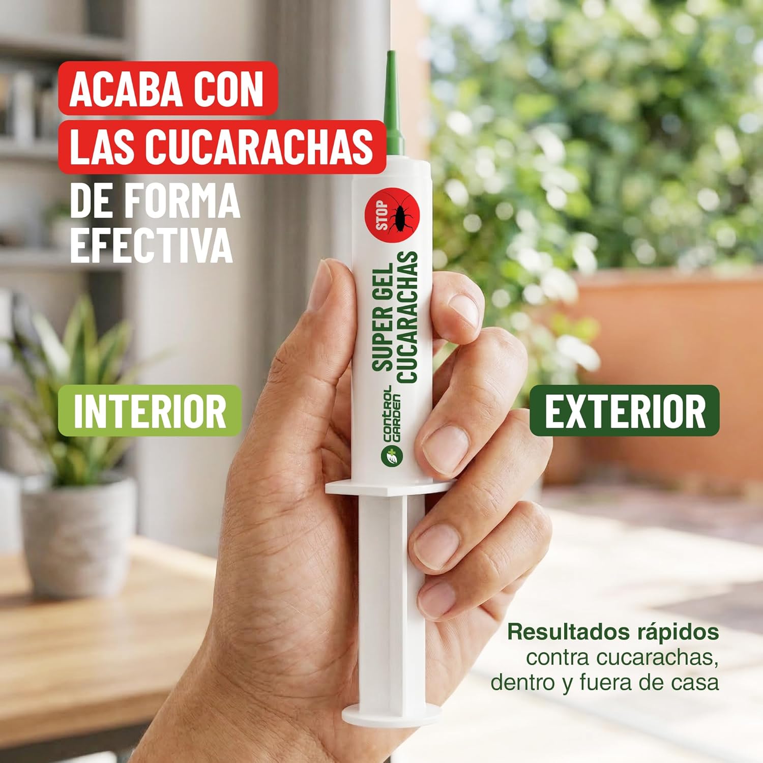 Super Gel Cucarachas en jeringuilla de 10g para eliminar plagas · foto 4