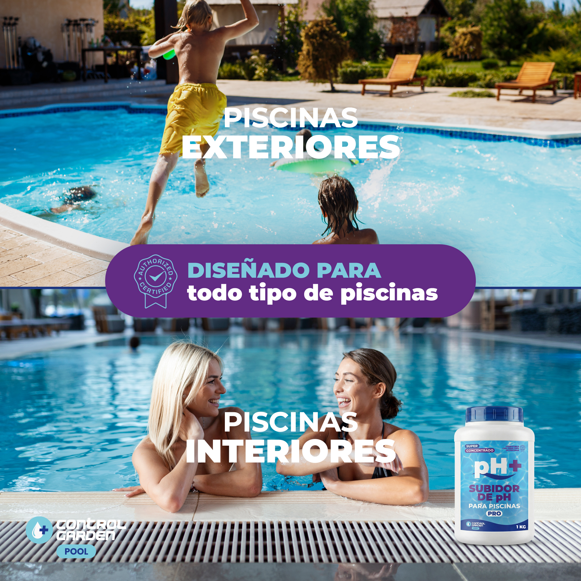 Subidor de pH Sólido Control Garden 1 kg para piscinas · foto 5