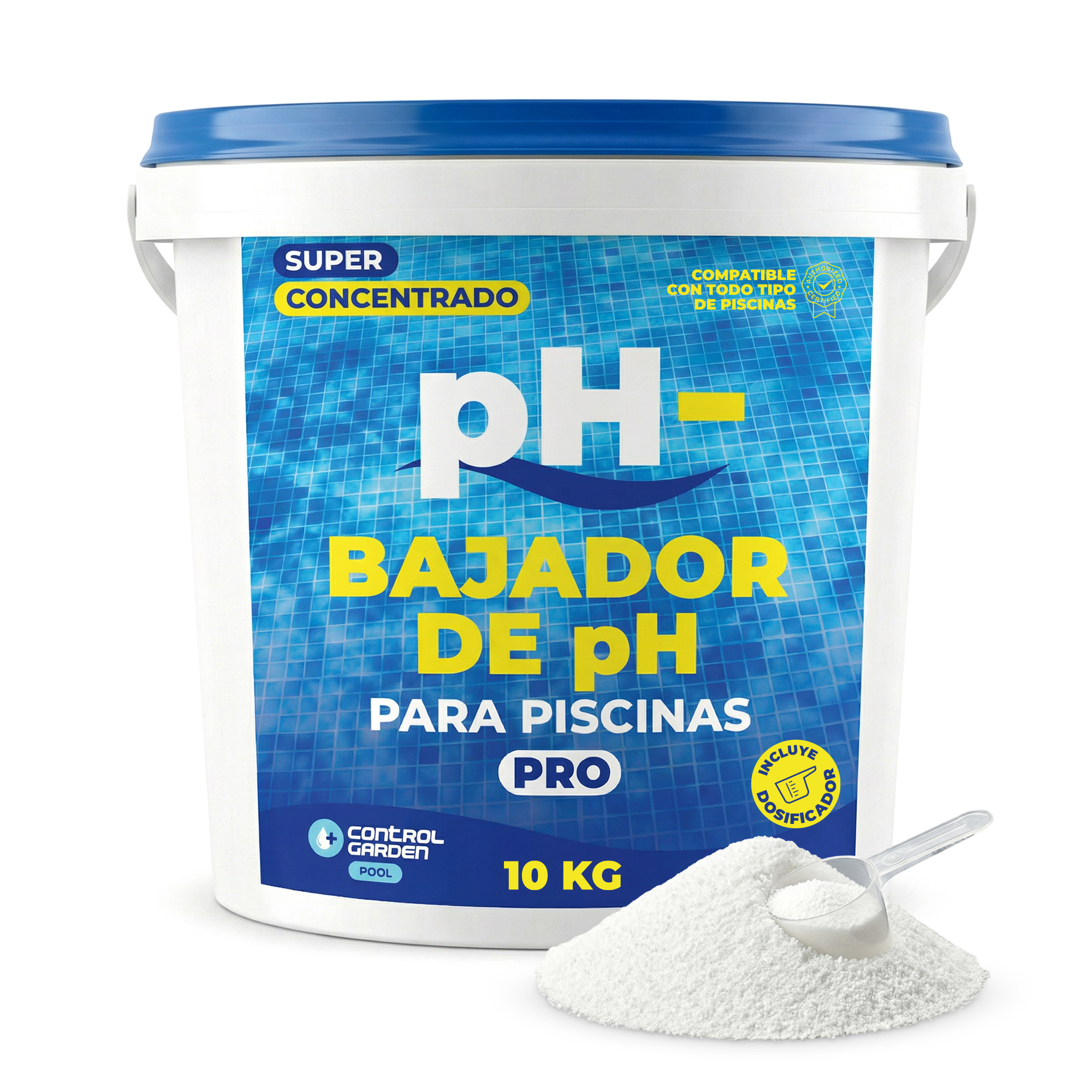 pH-Reducer für Pools 10 kg · Fest · Pack 1 Einheit