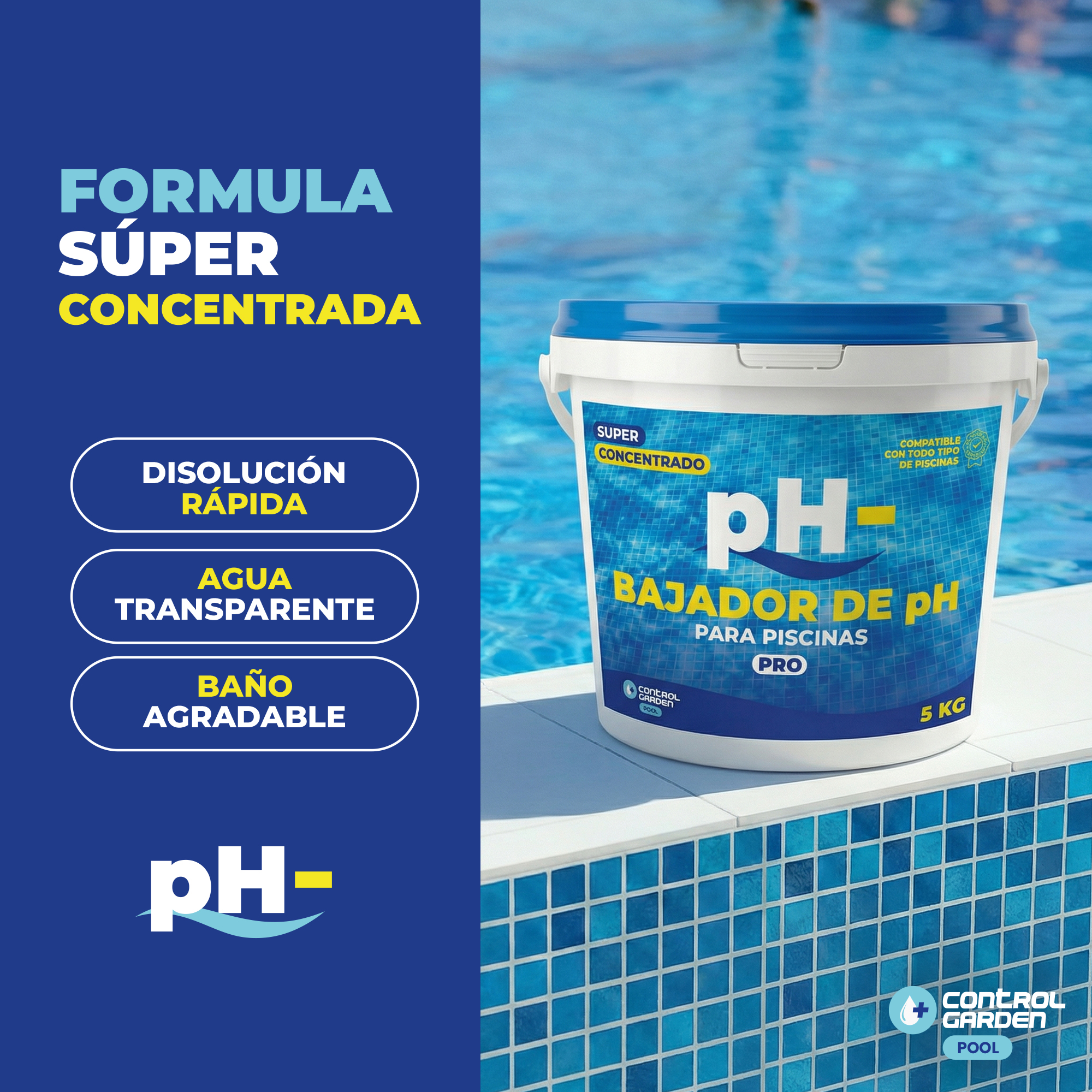 Bajador de pH Sólido Control Garden 5 kg para piscinas · foto 4