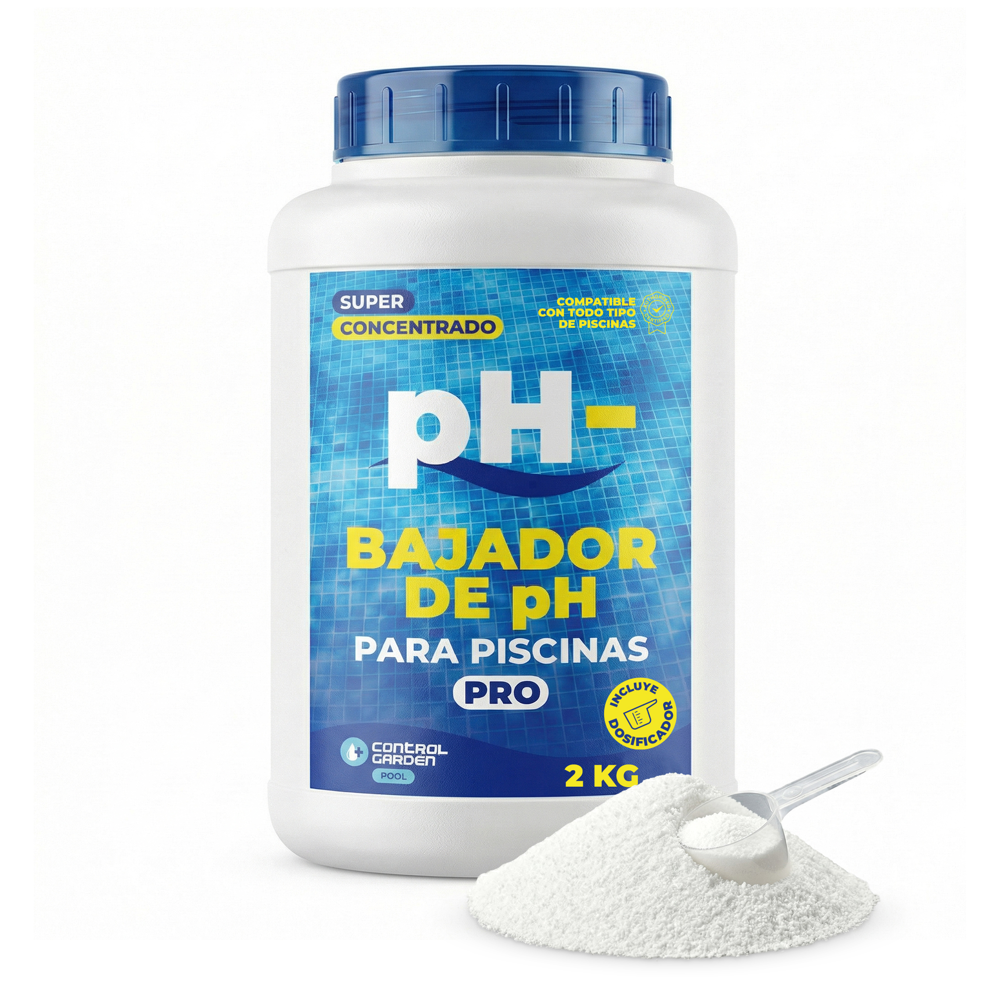 pH-Reducer für Pools 2 kg · Fest · Pack 1 Einheit
