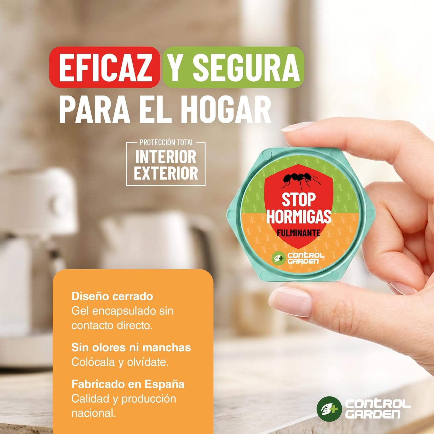 Trampa para hormigas en gel super atrayente de Control Garden, pack de 2 unidades. · foto 2